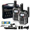 Fast Handheld radios Unlimited Range Global 4G Walkie Talkie Long Range Unlimited Range Two Way Radio Portable Radio am fm Radio PTT POC Radio(2pcs with sim Card) view 1