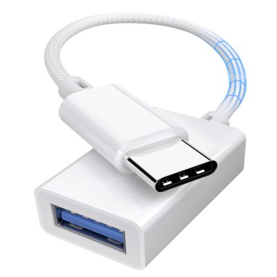 USB C to USB 3.0 Adapter USB OTG Cable Converter, USB Type C Adapter 5Gbps High-Speed, for Laptops, Tablets, Phones, Compatible with MacBook Pro/Air, iPhone 16/15, Samsung Galaxy, White
