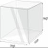 LGEOELIAS 3mm Thick Clear Shallow Water Tank, Photography Storage Tray, Photo Posing Props, Acrylic Display Case Showcase, Cosmetic Advertising Shooting Props view 2