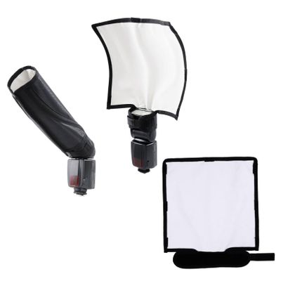 DOITOOL 2pcs Photography Light Reflector Diffuser for DSLR Camera Diffuser Softbox Lightweight and Portable Reflective Plate for Studio and Outdoor Shooting