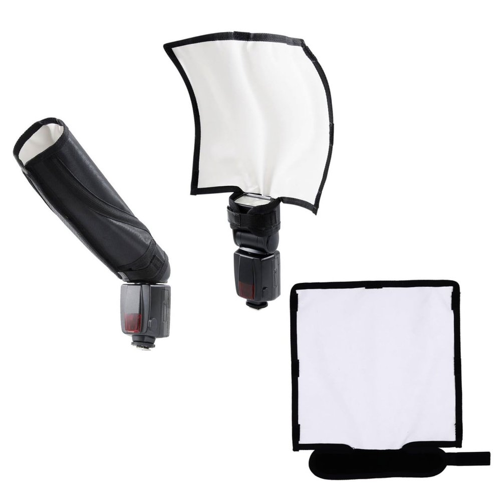 DOITOOL 2pcs Photography Light Reflector Diffuser for DSLR Camera Diffuser Softbox Lightweight and Portable Reflective Plate for Studio and Outdoor Shooting