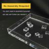 LGEOELIAS 3mm Thick Clear Shallow Water Tank, Photography Storage Tray, Photo Posing Props, Acrylic Display Case Showcase, Cosmetic Advertising Shooting Props view 3