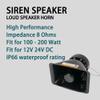 12V High Performance Siren Speaker 200 Watt Rectangle High-Performance PA Siren Horn Speaker Compatible with Any 100-200 Watt 100W 200W Siren System for Police Car, Ambulance, Fire, Car, SUV, Truck RV view 2