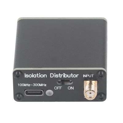 Active RF Isolation Distributor High Performance RF Splitter for SDR GPSDO Source 100kHz to 150MHz Alloy Material