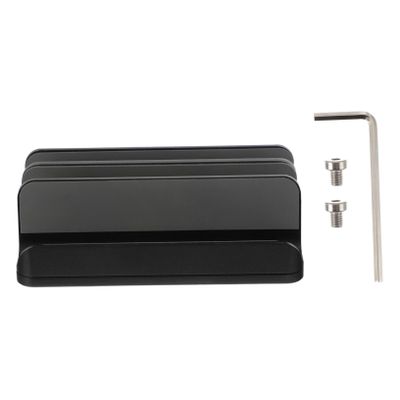 Happyyami Desktop Laptop Stand Aluminum Alloy Vertical Holder for Space-Saving Desk Organization Compatible Laptops and Notebooks Non-Skid Base for Stability
