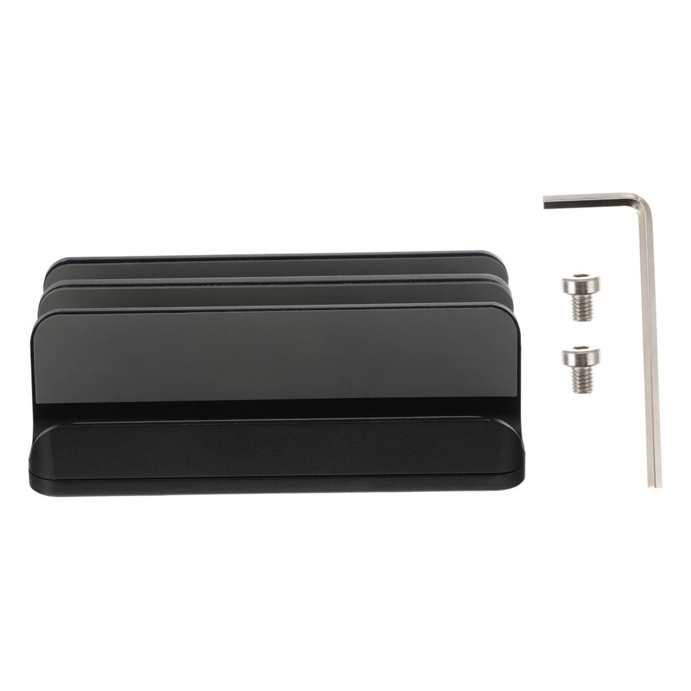 Happyyami Desktop Laptop Stand Aluminum Alloy Vertical Holder for Space-Saving Desk Organization Compatible Laptops and Notebooks Non-Skid Base for Stability