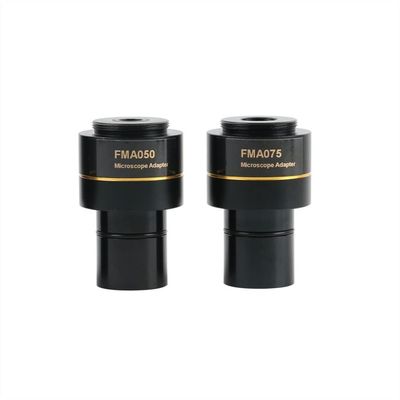 Lab Microscope Accessories FMA037 FMA050 FMA075 Microscope Reducing Eyepiece Lens 0.37X 0.5X 0.75X 23.2mm Interface C Mount Adapter(050X 075X)