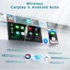 4G+64G Car Radio Stereo for Ford 2013 2014 2015 2016 2017 2018 2019 Fusion Mondeo with DSP/Wireless Carplay/Android Auto, 9" Touchscreen Radio Bluetooth 5.0 FM/RDS GPS WiFi SWC Backup Camera view 3