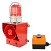 Y DIANS S Siren Alarm with Button Control Box Adjust 130dB Horn 45w Waterproof Indoor Outdoor Industrial Safety Siren with Red Beacon Light SLA-05CZ AC110V view 1