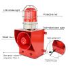 Y DIANS S Siren Alarm with Button Control Box Adjust 130dB Horn 45w Waterproof Indoor Outdoor Industrial Safety Siren with Red Beacon Light SLA-05CZ AC110V view 4