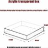LGEOELIAS Acrylic Shallow Water Tank Transparent Water Tank, Underwater Shooting Props Food and Cosmetics Shooting Tray, 4.5MM/0.17IN Thickness Display Box view 2