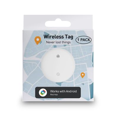 Midlocater Air Smart Tracker Tag for Android, Item Locator Key Finder Works with Find Hub App, Luggage Tracker for Keys, Wallet, Suitcase, IP67 Waterproof, Compatible with Galaxy & Pixel Android Phone