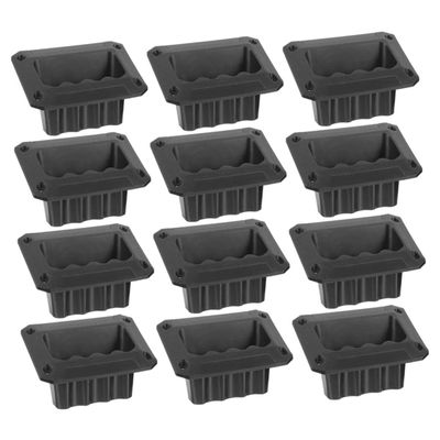 FIXOSHEE 12pcs Replacement Cabinet Handles Plastic Speaker Side Pull Handles for Audio Equipment Durable and Stylish Design for and Use