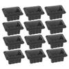 FIXOSHEE 12pcs Replacement Cabinet Handles Plastic Speaker Side Pull Handles for Audio Equipment Durable and Stylish Design for and Use view 1