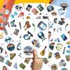 100pcs Guatemala Stickers Waterproof Decals for Water Bottles Laptop Luggage Computer Scrapbooking Teens Adults Girls Funny Party Birthday Decorations view 3