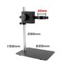 JOEBO Microscope Kit Mircoscope Base Adjustable Focusing Bracket Focusing Holder Table Stand 42mm 50mm for Zoom Lens Microscope Camera Microscope Lens Adapters(Small Stand-White) view 2