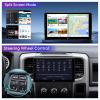 10" Car Radio Stereo for Dodge Ram Pickup Truck 1500 2500 3500 2013 2014 2015 2016 2017 2018 with Camera Carplay Android Auto Bluetooth Mirroring Touch GPS Navigation Replacement Head Unit view 3
