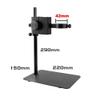 JOEBO Microscope Kit Mircoscope Base Adjustable Focusing Bracket Focusing Holder Table Stand 42mm 50mm for Zoom Lens Microscope Camera Microscope Lens Adapters(Small Stand-Black) view 2