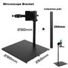 JOEBO Microscope Kit Mircoscope Base Adjustable Focusing Bracket Focusing Holder Table Stand 42mm 50mm for Zoom Lens Microscope Camera Microscope Lens Adapters(Small Stand-Black) view 3