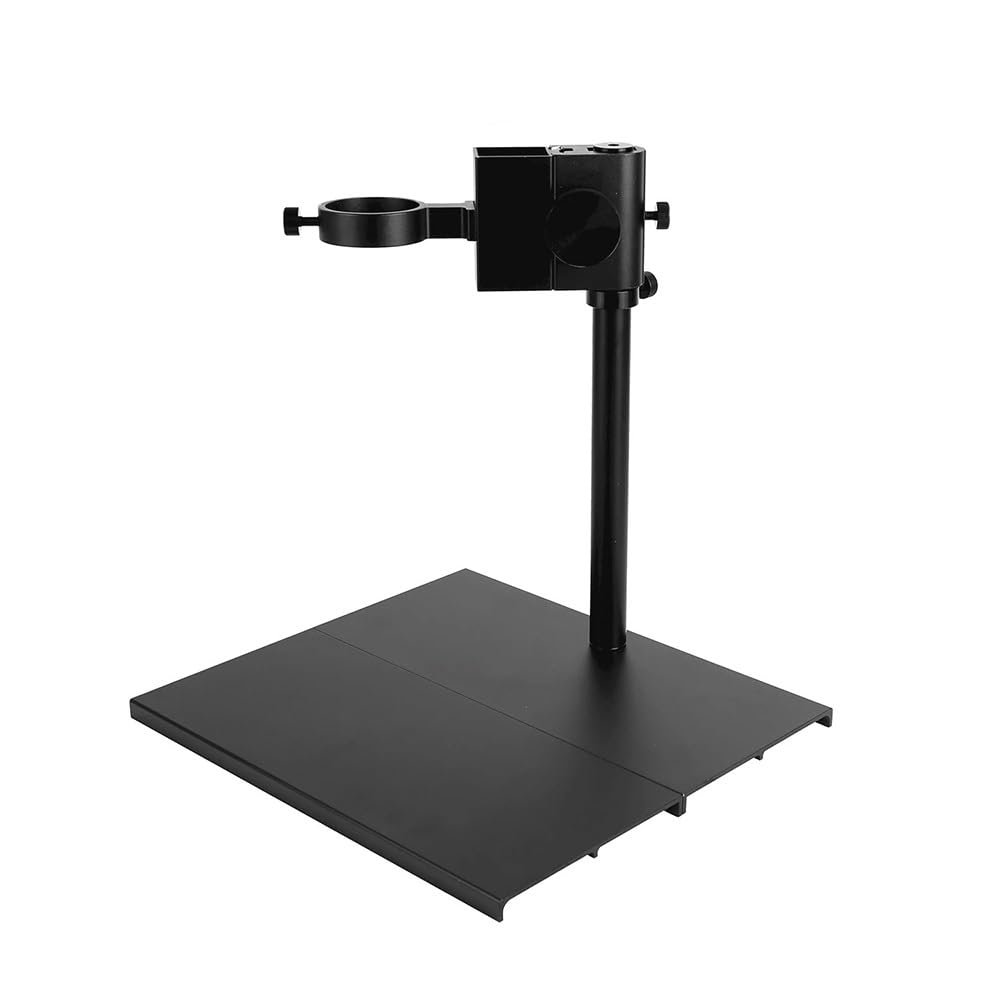 JOEBO Microscope Kit Mircoscope Base Adjustable Focusing Bracket Focusing Holder Table Stand 42mm 50mm for Zoom Lens Microscope Camera Microscope Lens Adapters(Big Stand)