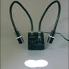 Microscope Kit 6W White 6500K /3500K Blue/Green/Red/Dual LED Gooseneck Flex Light Tube Illuminator Lamp for Industry Microscope Camera Microscope Lens Adapters(Warm Color 3500K) view 2