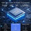 BASOARO Industrial PC Mini PC Win 11 Pro Core i5 1235U Fan Cooling, 32GB RAM 512GB SSD, Triple Display 2 HD+DP, RJ45 LAN, 6 RS232 COM, WiFi6 & BT5.2 for Industrial Automation/Digital Signage view 2