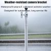 Fadiadem Outdoor Security Camera Pole Floor Mount, Surveillance Camera Mount Bracket, Weatherproof Monitor Mount Holder Stand Antenna, Weather Resistance Long Pole Mount view 3
