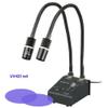 Microscope Kit 6W White 6500K /3500K Blue/Green/Red/Dual LED Gooseneck Flex Light Tube Illuminator Lamp for Industry Microscope Camera Microscope Lens Adapters(420nm) view 2
