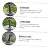 TEHAUX Telescope Tripod Adapter Binoculars Mount 1/4 Inch Thread Easy to Install for Bird Watching view 3