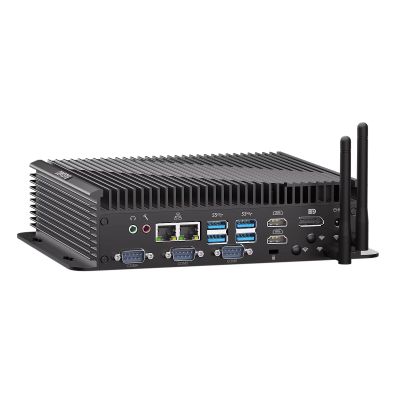 BASOARO Industrial PC Mini PC Win 11 Pro Core i5 1235U Fan Cooling, 16GB RAM 256GB SSD, Triple Display 2 HD+DP, RJ45 LAN, 6 RS232 COM, WiFi6 & BT5.2 for Industrial Automation/Digital Signage