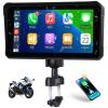 CAMECHO Motorcycle CarPlay & Android Auto & Bluetooth 6" HD 1440 * 720 Waterproof Apple Car Play Screen for Moto Motorbike, Portable Car Stereo with Mirror Link, Siri, Google Assistant view 1