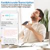 E EAZEYAI AI Voice Recorder, Transcribe & Summarize, 64GB AI Note Taking Recording Device & App Control, Noise Cancellation, 140 Languages for Calls, Meetings, Lectures, Interviews, Black view 4