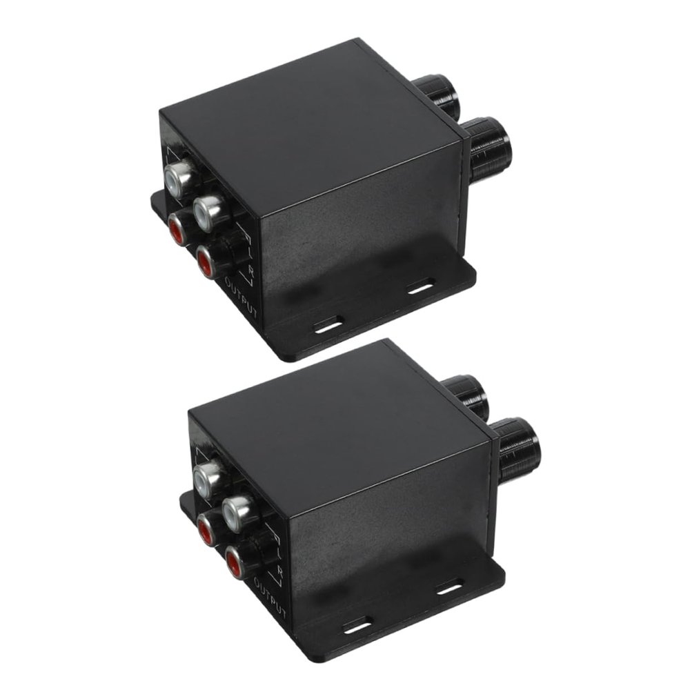 Cabilock 2pcs Adjustable Audio Amplifier Volume Control Knob for Car Speakers Audio Adapter for Tailored Sound Experience