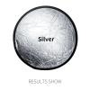TYLPFH Reflector Collapsible Silvery Golden Studio Camera Flash Photo Disc Diffuer Reflector Photography(3Pcs 30CM 2in1) view 4