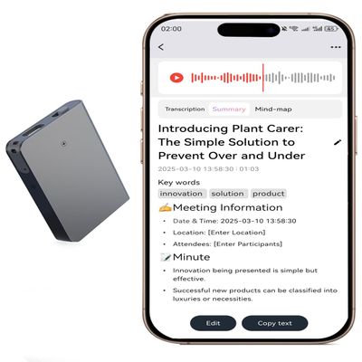 AI Voice Recorder, Audio Recording Device with App Control,AI Transcribe & Summarize Support 144 Languages, 64GB Memory,Voice Recorder for Lectures, Meetings,Interviews.