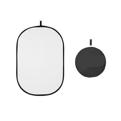 TYLPFH Portable Oval Multi-Disc Transparent White Reflector Collapsible Studio Photo Diffuser(60x 90cm)