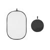 TYLPFH Portable Oval Multi-Disc Transparent White Reflector Collapsible Studio Photo Diffuser(60x 90cm) view 1