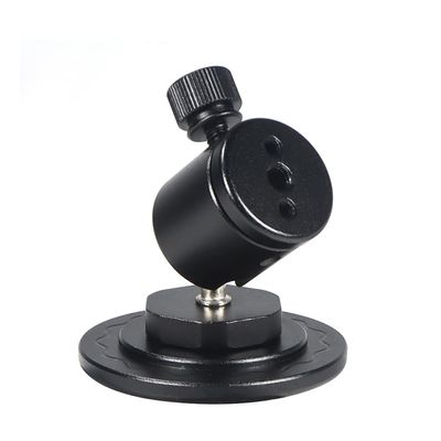 NovelGoal Mini Ball Head with 1/4'' Screw, 180 Rotation Tripod Mount Adapter Base, Magnetic Head Monitor Stand for DSLR Camera LED Light Bracket (Magnetic Head)