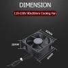 110V-230V DC Cooling Fan Dual Ball Bearing High Speed 80 x 38mm PC Computer CPU Case Ventilation Exhaust Fan for Desktops, Laptops, Servers, PTCYIDU view 3