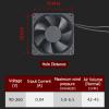 110V-230V DC Cooling Fan Dual Ball Bearing High Speed 80 x 38mm PC Computer CPU Case Ventilation Exhaust Fan for Desktops, Laptops, Servers, PTCYIDU view 4