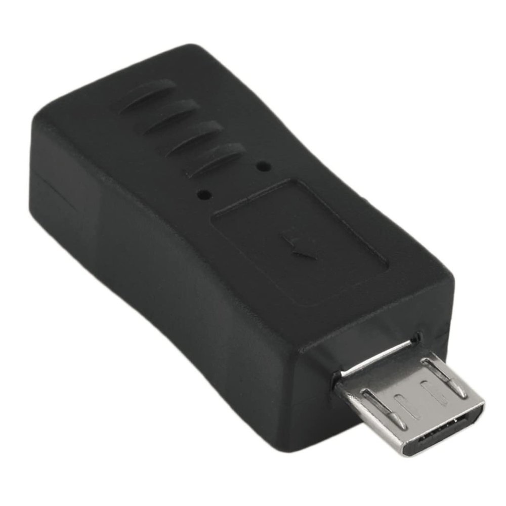 balacoo 2pcs Micro Female to Mini Male Adapter Mini Male to Micro Female Converter USB to USB Adapter