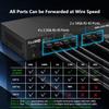 10Gb Web Managed Ethernet Network Switch with 2 x 10Gb RJ-45 Ports, 4 x 2.5Gb Base-T Ports | Multi Gigabit Switch 100-1000Mbps | 60G Bandwidth | Fanless Metal Internet Switch for Wireless AP, NAS, PC view 3