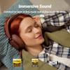 Edifier ES850NB Active Noise Cancelling Headphones, Over Ear Bluetooth Headset, 92H Playtime Wired & Wireless Hi-Res Audio Certified, Fast Charging Clear Calls for Home Office Travel - Brown view 2