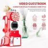 Video Audio Guest BookWedding Phone Guestbook,Capture Every Heartfelt Moment, The Ultimate Video Audio Guest Book for Weddings 54x27x20 cm (Red) view 4