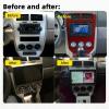 10 inch Car Stereo Radio for Dodge Caliber 2007-2009, Double Din Touch Screen Car Audio Stereo with Wireless w/carplay w/Android 13 Auto w/Bluetooth SWC WiFi AHD GPS, 2G+32G view 2