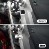 Bevinsee Lower Dashboard Ball Mount Compatible with Toyota 4Runner 2014-2024 Replacement for 8395035090 Silver view 2