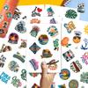 64pcs Costa Rica Stickers - Pura Vida Sticker Waterproof Decals for Water Bottles Laptop Luggage Computer Scrapbooking Teens Adults Girls Kids Funny Party Birthday Decorations view 3