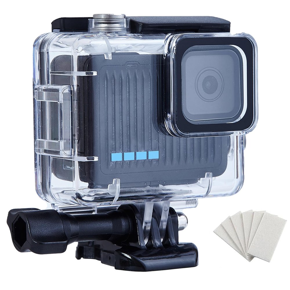 ARCSTILL Waterproof Case for GoPro Hero 4K, 196FT/60M Underwater Photography Diving Housing Accessories Kit with Action Camera Protector Mount, Compatible with Surfing, Snorkeling, Scuba
