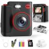 Instant Print Camera for Kids - Classic Black Digital Camera for 3-12 Year Olds, 1080P HD with 32GB SD Card, Selfie Mode & Durable Design, Ideal Christmas Birthday Gift, Portable Travel Toy view 1