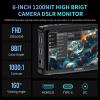 FEELWORLD FW568PRO 6-inch 1200Nit Camera Monitor, 4K HDMI 60Hz Field Monitor with 3D LUT, Focus Peaking, Waveform, 9:16 Vertical Marker for DSLR, Mirrorless Cameras, Video Production, Photography view 2